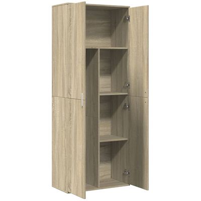 vidaXL Buffet haut chêne sonoma 70x35x180 cm bois d'ingénierie