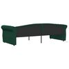 vidaXL Lit avec matelas et &eacute;clairage USB Vert fonc&eacute; Tissu 90x200 cm