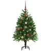 vidaXL Sapin de Noël avec 150 LED avec support Vert 120 cm PE