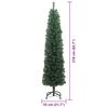vidaXL Sapin de No&euml;l artificiel Vert 210 cm PVC et acier et plastique