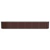 vidaXL Lit sur&eacute;lev&eacute; de jardin Acier galvanis&eacute; marron