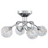 vidaXL Plafonnier avec abat-jour en maille m&eacute;tallique pour 4 LED G9