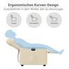 vidaXL Fauteuil inclinable &eacute;lectrique Cr&egrave;me Tissu