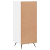 vidaXL Buffet Blanc brillant 34,5x34x90 cm Bois d'ing&eacute;nierie