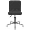vidaXL Chaises pivotantes &agrave; manger lot de 4 noir velours