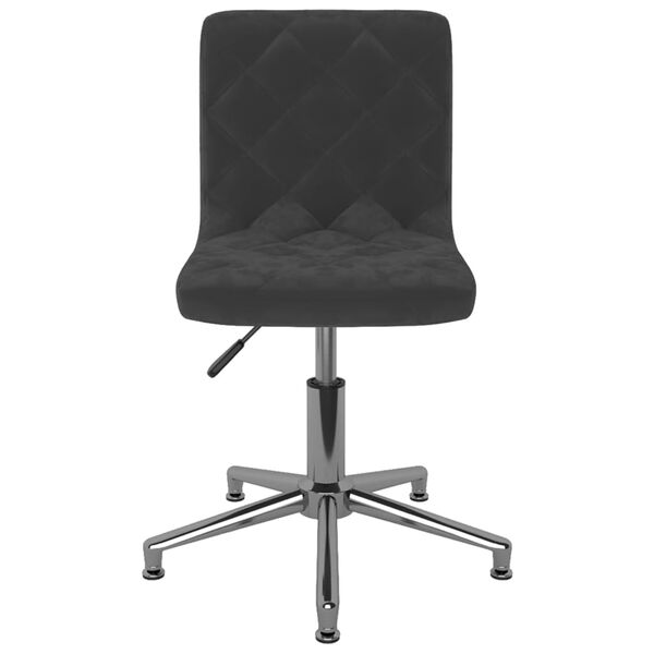 vidaXL Chaises pivotantes &agrave; manger lot de 4 noir velours
