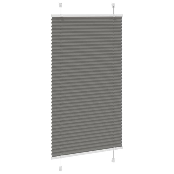 vidaXL Store pliss&eacute; anthracite 75x150 cm largeur du tissu 74,4 cm