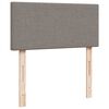 vidaXL Sommier &agrave; lattes de lit avec matelas Taupe 90x190 cm Tissu