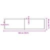 vidaXL Comptoir de salle de bain marron 180x50x(2-4) cm bois trait&eacute;