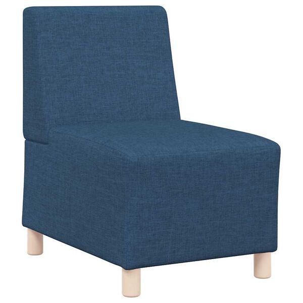 vidaXL Unit&eacute; de Sofa Modulaire Sans Accoudoirs 3 pcs Bleu