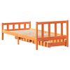 vidaXL Cadre de lit sans matelas cire marron 75x190 cm bois pin massif