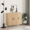 vidaXL Buffet ch&ecirc;ne sonoma 90x34x80 cm bois d'ing&eacute;nierie