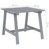 vidaXL Ensemble &agrave; manger de jardin 3 pcs Gris Bois d'acacia massif