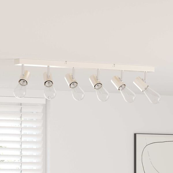 vidaXL Spot de plafond Nickel 73 x 6,5 x 11,5 cm M&eacute;tal