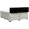 vidaXL Sommier &agrave; lattes de lit et matelas Gris clair 180x200cm Velours