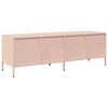 vidaXL Meuble TV rose 135x39x43,5 cm acier lamin&eacute; &agrave; froid