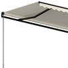 vidaXL Auvent manuel r&eacute;tractable 600x350 cm Cr&egrave;me