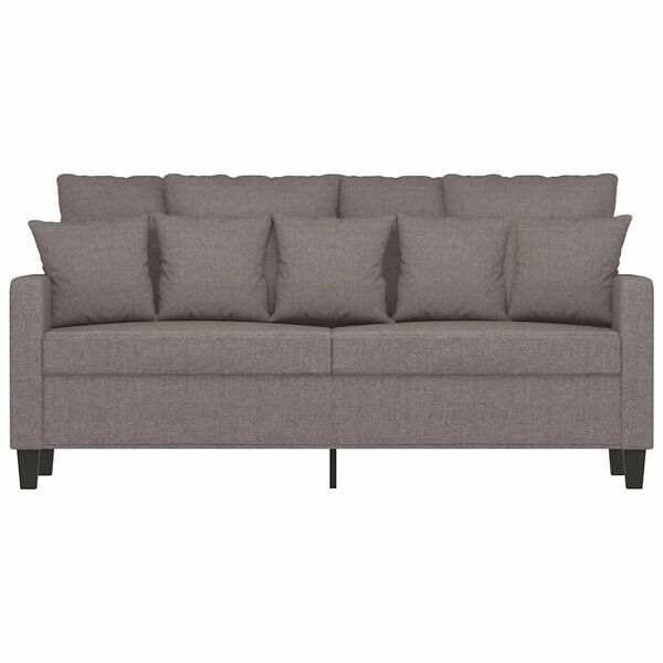 vidaXL Canap&eacute; &agrave; 2 places Taupe 140 cm Tissu
