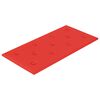 vidaXL T&ecirc;te de lit murale 12 pc Rouge Simili cuir