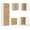 vidaXL Ensemble d'armoires de cuisine 14 pcs Lucca bois d'ing&eacute;nierie