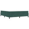 vidaXL Cadre de lit avec matelas Vert fonc&eacute; 180 x 200 cm tissu