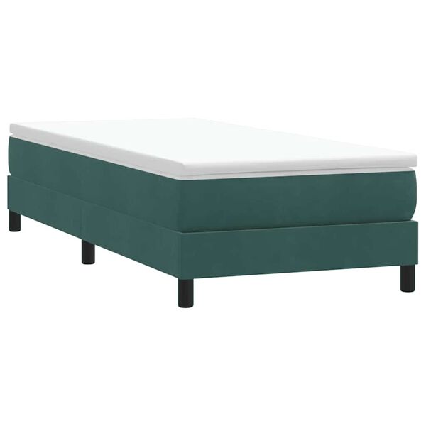 vidaXL Sommier &agrave; lattes de lit sans matelas vert fonc&eacute; 80x210 cm