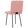 vidaXL Chaises &agrave; manger lot de 2 rose similicuir