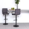 vidaXL Tabourets de bar lot de 2 taupe tissu