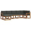 vidaXL Ensemble de canap&eacute;s d'ext&eacute;rieur 7 pc Naturel et Anthracite