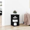 vidaXL Meuble d'appoint Ch&ecirc;ne noir 35 x 35 x 55 cm Bois d'ing&eacute;nierie