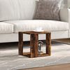 vidaXL Table basse ch&ecirc;ne fum&eacute; 32x32x30 cm bois d'ing&eacute;nierie