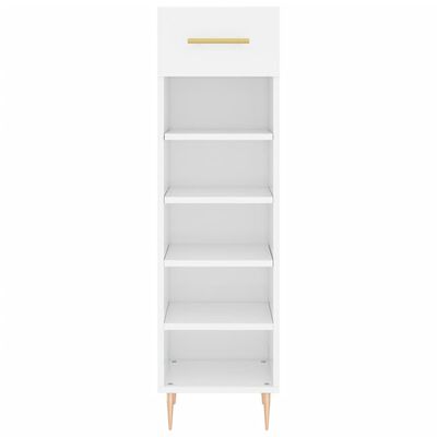 vidaXL Armoire à chaussures blanc 30x35x105 cm bois d'ingénierie