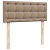 vidaXL Sommier &agrave; lattes de lit avec matelas Cappuccino 90x190 cm