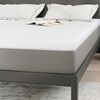 vidaXL Surmatelas Blanc 70 x 200 x 3.5 cm Tissu Jacquard