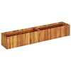 vidaXL Lit sur&eacute;lev&eacute; de jardin 150x30x25 cm Bois massif d'acacia