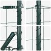 vidaXL Cl&ocirc;ture avec poteaux Vert 1 x 25 m Acier