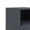 vidaXL Table de chevet anthracite 34,5x39x44 cm acier
