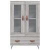 vidaXL Buffet haut sonoma gris 69,5x31x115 cm bois d'ing&eacute;nierie