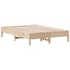 vidaXL Lit biblioth&egrave;que sans matelas 150x200 cm bois massif de pin