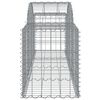 vidaXL Paniers &agrave; gabions arqu&eacute;s 14 pcs 200x50x60/80 cm fer galvanis&eacute;