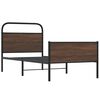 vidaXL Cadre de lit sans matelas 90x200cm ch&ecirc;ne marron bois ing&eacute;nierie