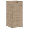 vidaXL Armoire de rangement de jardin beige 55x55x111cm r&eacute;sine tress&eacute;e