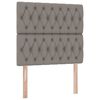 vidaXL Lit avec rangement et LED avec LED Taupe 90 x 200 cm Polyester