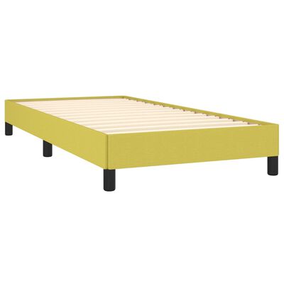 vidaXL Cadre de lit sans matelas vert 90x200 cm tissu