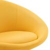 vidaXL Chaises pivotantes &agrave; manger lot de 6 jaune tissu