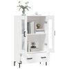 vidaXL Buffet haut blanc 69,5x31x115 cm bois d'ing&eacute;nierie