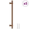 vidaXL Poign&eacute;es d'armoire 5 pcs bronze 192 mm acier inoxydable