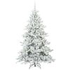 vidaXL Sapin de No&euml;l Artificiel &agrave; Branches Articul&eacute;es Blanc 180 cm