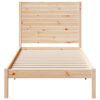 vidaXL Cadre de lit extra long sans matelas 100x220 cm bois massif