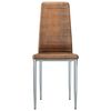 vidaXL Chaises de salle &agrave; manger 2 pcs Marron 41.5 x 48 x 99 cm